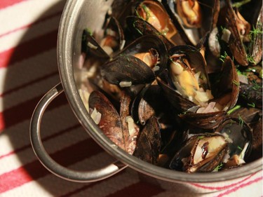 "Mussels steamed in white wine is a classic dish, but beer is a good alternative," says Jennifer McLagan, who has a new book of recipes called Bitter.