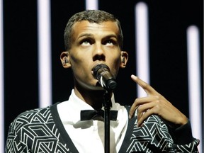 Stromae performs at the Bell Centre on Tuesday, June 17, 2014.