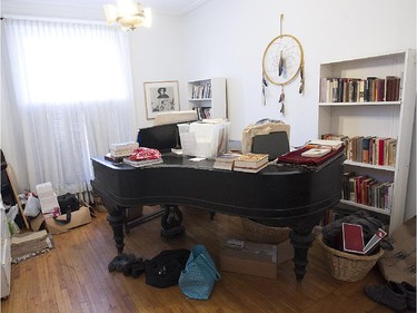 The piano room in the home of Martin Duckworth.