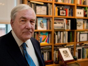 Conrad Black poses for a photograph during a promotional tour for his new book, Rise to Greatness: The History of Canada From the Vikings to the Present, in Montreal on Friday November 28, 2014.
