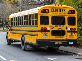 A school bus in Montreal.