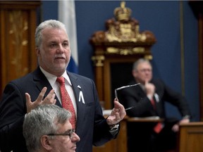 Quebec Premier Philippe Couillard during question period Thursday, December 4, 2014 at the legislature in Quebec City.