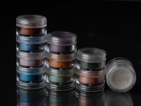 Steve Reti of local makeup company Shmink shares holiday makeup tips. Pictured here, Shmink pigments.