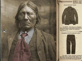 Ralph Lauren's 2014 holiday ad campaign for its RRL line was raked over the coals on social media the week of December 14, 2014 fpr its "assimilation aesthetic," featuring what appear to be antique photos of stoic Native Americans dressed in Western attire. (ralphlauren.com)