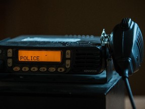 A police radio.