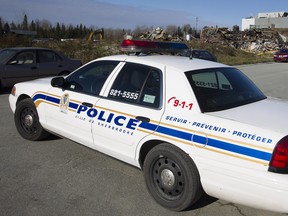 A Sherbrooke police vehicle.