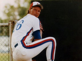 Randy Johnson, then a member of the Expos' Class-A Jacksonville affiiliate, winds up for a pitch in 1987, the year before he broke into the majors.