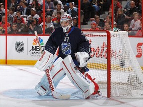 Canadiens goalie Carey Price tends goal for Team Chara during the 2012 NHL All-Star Game in Ottawa. Team Chara defeated Team Alfredsson 12-9.