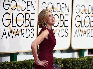 Actress Christine Baranski attends the 72nd Annual Golden Globe Awards at The Beverly Hilton Hotel on January 11, 2015 in Beverly Hills, California.
