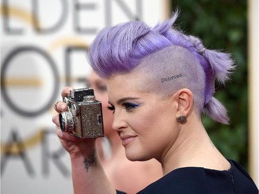 TV personality Kelly Osbourne attends the 72nd Annual Golden Globe Awards at The Beverly Hilton Hotel on January 11, 2015 in Beverly Hills, California.