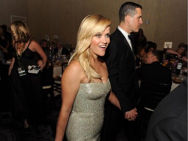Actress Reese Witherspoon attends the 72nd Annual Golden Globe Awards cocktail party at The Beverly Hilton Hotel on January 11, 2015 in Beverly Hills, California.