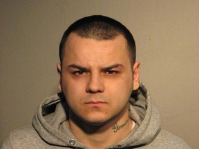 A photo of Denis Allkushi, a suspect in an alleged assault. Anyone with information about the case or the suspect's whereabouts can call the Info-Crime tip line at 514-393-1133.