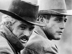 Robert Redford (left) and Paul Newman in Butch Cassidy and the Sundance Kid in 1969.