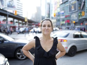 Chrystia Freeland poses for a photograph near Dundas Square in Toronto on Thursday, September 12, 2013.