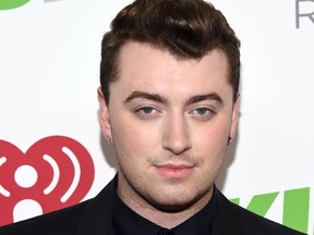 British pop star Sam Smith performs at the Bell Centre on Monday.