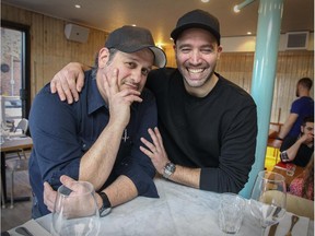 Owners Stefano Faita, right, and Michele Forgione in their Gema pizzeria in Little Italy.