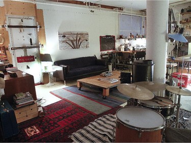 A view of Marc Gagnon's loft apartment.