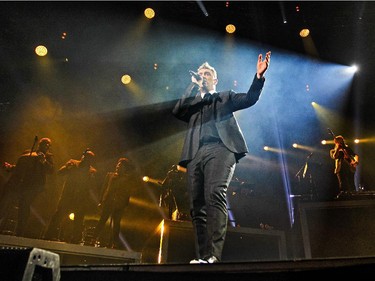 British singer Sam Smith in concert at the Bell Centre in Montreal Monday January 19, 2015.