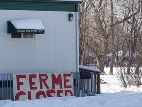 Homes on Thorncrest Ave. in the Dorval area of Montreal Thursday, January 22, 2015  can be seen from the Club de Golf Municipal Dorval. Aéroports de Montréal  will not renew the municipal golf course's lease at the end of 2015. They say they need the land for rails for the Train de l'Ouest. A community meeting was held Jan. 21 at Centre Desnoyers where Mayor Edgar Rouleau and Golf Dorval's board of directors answered questions from residents, many of whom are concerned that they will be losing a golf course and getting trains instead.