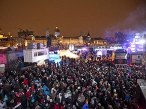 The crowd dances at the Jacques Cartier Pier at last year's Igloofest at the Old Port in Montreal. Expect more of the same at this year's event.