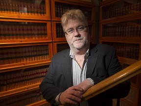 Lawyer Brent Tyler who has appealed Quebec's signs law and is expecting major ruling Wednesday, in his office in Old Montreal on Tuesday January 27, 2015.