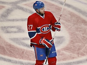 The Canadiens' Alex Galchenyuk skates during warmup before game against the Florida Panthers at the Bell Centre on Jan. 6, 2014.