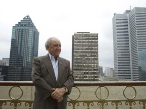 File photo of architect and developer David Azrieli on the terrace of his office in Montreal  July 16, 2010. A native of Poland, David Azrieli died last July 9 at the age of 92.