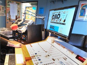 The studio at CJLO, Concordia University's student radio station on the Loyola campus in Montreal.  CJLO applied to the CRTC for an FM licence but was denied.