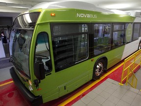 ST. EUSTACHE, QUE: One of the new buses produced by Nova Bus of St Eustache on Tuesday February 07, 2012.