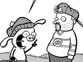 Stephan Pastis, creator of the Pearls Before Swine comic strip, was so taken with Montreal that he has drawn two strips on the city. Note the Habs jersey.