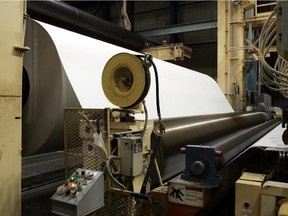 The production of newsprint dropped 12 per cent in 2014.