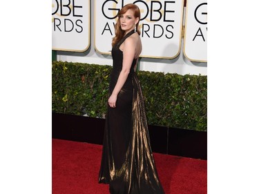 Jessica Chastain in Versace.