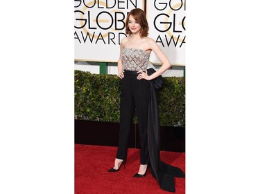 Emma Stone in Lanvin.