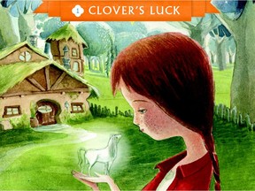 Alexandra Boiger's cover illustration, in part, for Clover's Luck, by Kallie George.