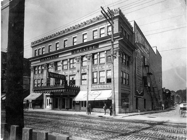 Then: Bennett's Theatre opened in Montreal in 1907, on the north side of Ste-Catherine at City Councillors St.