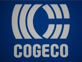A Cogeco logo is shown during to the company's annual general meeting in Montreal, Tuesday, January 15, 2013.