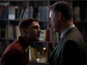 Xavier Dolan and Bruce Greenwood in a scene from Charles Binamé's film Elephant Song.