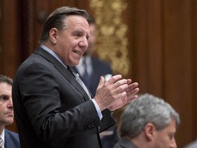 "It’s not really the budget of 2015, it’s the budget of 2017," says CAQ leader François Legault.