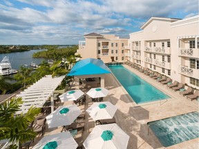 The new Wyndham Grand is the centrepiece of Harbourside Place on the Intracoastal Waterway in Jupiter, Fla.