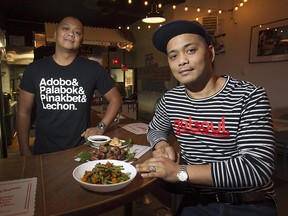 Brothers Toddy and Jojo, right, Flores at their new Filipino restaurant called Junior.