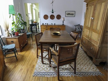 The dining room in Raymonde Letourneau's home.