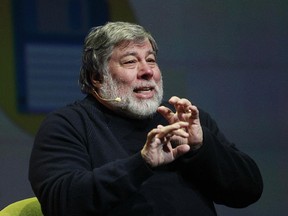 Steve Wozniak, co-founder of Apple Inc. in Montreal on February 16, 2015 at Salle Wilfrid-Pelletier of Place des Arts , as part of the Bell International Leaders series organized by the Chambre de commerce du Montréal métropolitain.