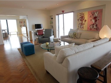 A view of the living room area at the home of Anne Darche.