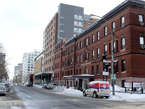 The west side of St-Urbain street at Prince Arthur in Montreal on Monday February 23, 2015.