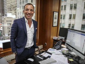 Mitch Garber, CEO of Caesars Acquisition Co. at his office overlooking St. Catherine St. in Montreal Tuesday February 24, 2015.  Garber is the newest Dragon on the Quebec version of Dragon's Den.