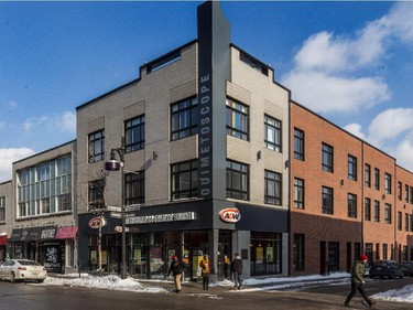 Now: Condos and a commercial space now occupy the site of the former Ouimetoscope, but a privately erected plaque draws attention to the site's historical significance.