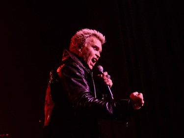 English rocker Billy Idol at the Metropolis in Montreal Tuesday, February 3, 2015. The 59-year-old is touring behind his first album in eight years, Kings and Queens of the Underground.