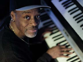 Alan Prater in his home studio in N.D.G. Prater is the English spokeperson for Montreal's Black History Month.