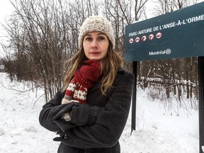 Plans to build a 5,000-home development in western Pierrefonds, near Cap St-Jacques, is coming under fire from opposition councillors like Justine McIntyre, in Parc-Nature de l'Anse-a-l'Orme  in Pierrefonds.