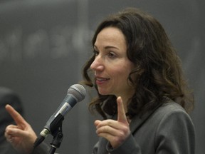Parti Québécois leadership candidate  Martine Ouellet says "a few ministers are very arrogant and condescending."